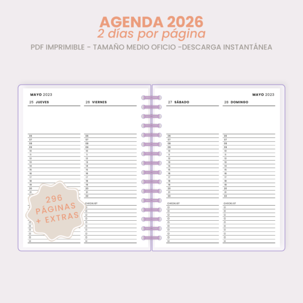 Agenda Minimalista 2026